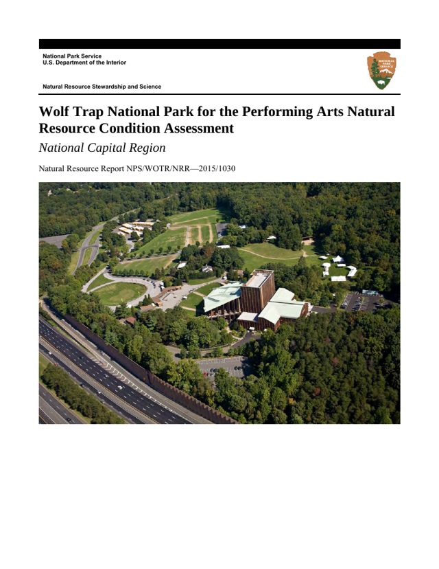 Cover of Wolf Trap National Park for the Performing Arts Natural Resource Condition Assessment